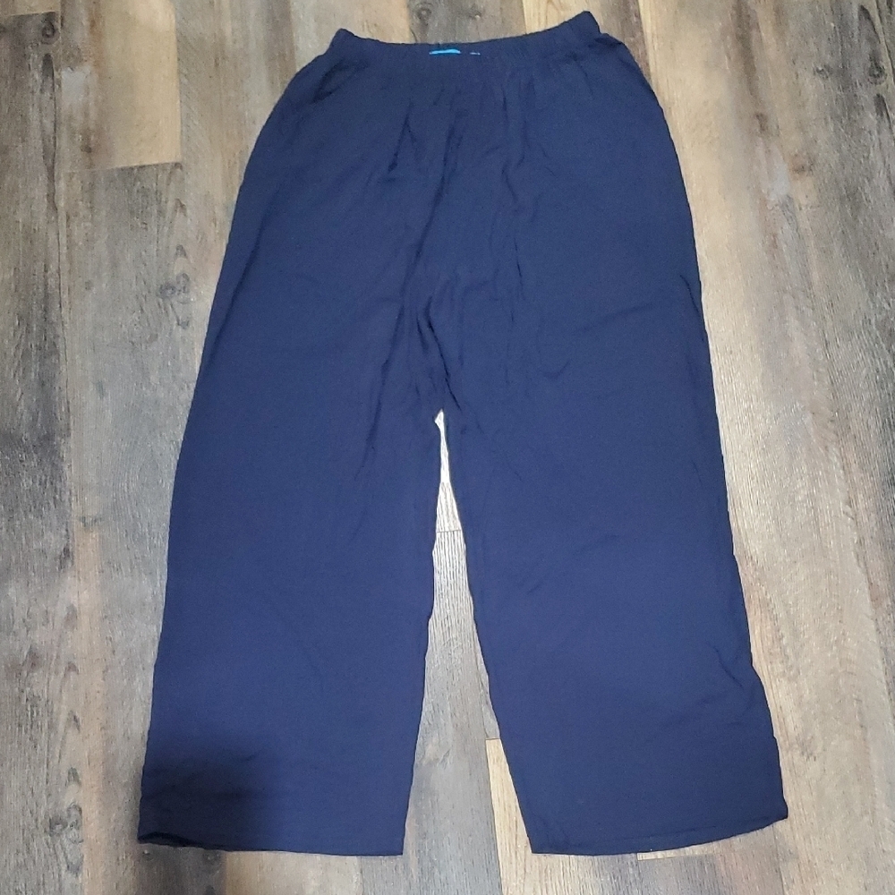 Margaux Blue Wide Leg Pants Full Length